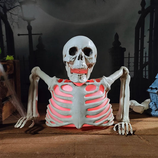 Lumex™-Glowing Skull Skeleton Decoration